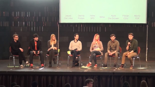Bild von der Podiumsdiskussion vor dem Landtagswahlkampf